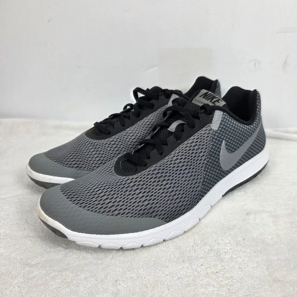 Nike Mens Flex Experience Rn 6 Running Shoes Gray Black 881802-010 Low Top 10.5